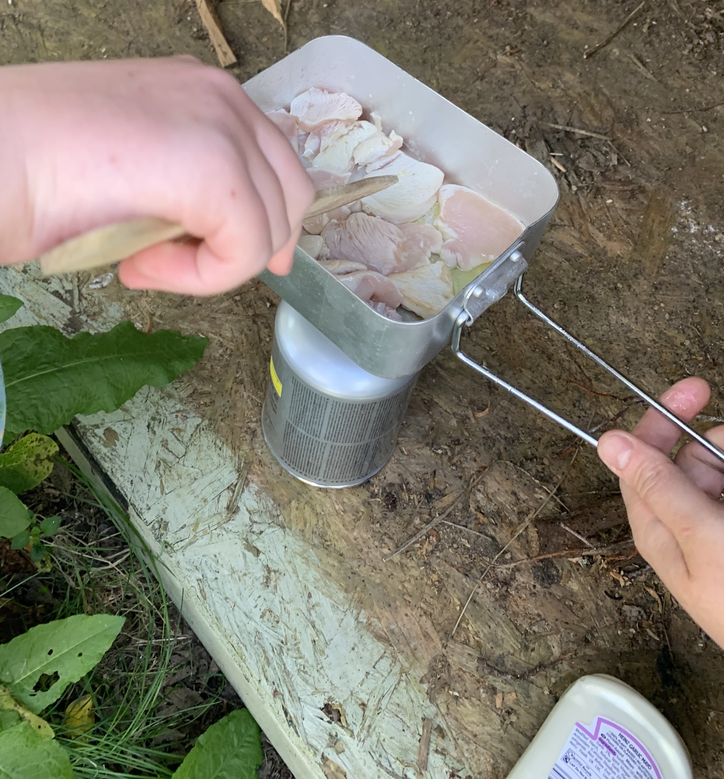 Outside cooking activity